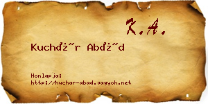 Kuchár Abád névjegykártya